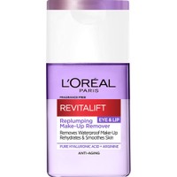 L'oreal Paris Revitalift Filler Eye & Lip Replumping Make Up Remover 125ml - Λοσιόν Ντεμακιγιάζ για Μάτια & Χείλη με Υαλουρονικό Οξύ & Αργινίνη