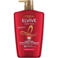 L'oreal Paris Elvive Color Vive Shampoo 1Lt - Σαμπουάν Περιποίησης για Βαμμένα Μαλλιά με Κόκκινη Παιώνια