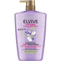 L'oreal Paris Elvive Hydra Hyaluronic Shampoo 1Lt - Σαμπουάν Ενυδάτωσης Μακράς Διαρκείας για Πολύ Ξηρά, Αφυδατωμένα Μαλλιά