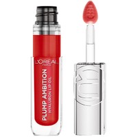 L'oreal Paris Plump Ambition Hyaluron Lip Oil 5ml - 380 Rouge In Love - Ενυδατικό Λάδι Όγκου Χειλιών με Υαλουρονικό Οξύ 24ωρης Διάρκειας