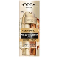 L'Oreal Paris Age Perfect Le Duo Defying Serum 30ml - Ορός Προσώπου Εντατικής Αντιγήρανσης Ενισχυμένος με Πεπτίδια Κολλαγόνου & Βιταμίνες B3 & C