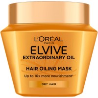 L'Oreal Paris Elvive Extraordinary Oil Dry Hair Mask 300ml - Μάσκα Ιδανικά για Ξηρά & Πολύ Ξηρά Μαλλιά με Θεραπεία Ελαίων για Θρέψη & Ενυδάτωση σε Βάθος
