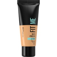 Maybelline Fit Me Matte + Poreless Foundation 30ml - Natural Beige - Makeup Ταυτίζεται Τέλεια με την Επιδερμίδα