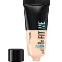 Maybelline Fit Me Matte + Poreless Foundation 30ml - Fair Porcelain - Makeup που Ταυτίζεται Τέλεια με την Επιδερμίδα