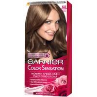 Garnier Color Sensation Permanent Hair Color Kit 1 Τεμάχιο - 6.0 Ξανθό Σκούρο - Μόνιμη Κρέμα Βαφή Μαλλιών με Άρωμα Τριαντάφυλλο