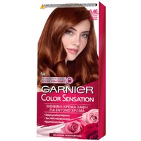 Garnier Color Sensation Permanent Hair Color Kit 1 Τεμάχιο - 6.46 Έντονο Κόκκινο Κεχριμπάρι - Μόνιμη Κρέμα Βαφή Μαλλιών με Άρωμα Τριαντάφυλλο