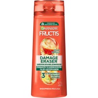 Garnier Fructis Damage Eraser Shampoo 400ml - Σαμπουάν Εντατικής Επανόρθωσης για Φθαρμένα Μαλλιά με Σύμπλεγμα Κερατίνης & Έλαιο Marula