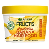 Garnier Fructis Hair Food Nourishing Mask with Banana 390ml - Θρεπτική Μάσκα Μαλλιών 3 σε 1 με Μπανάνα για Ξηρά Μαλλιά