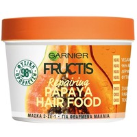 Garnier Fructis Hair Food Repairing Mask with Papaya 390ml - Επανορθωτική Μάσκα Μαλλιών 3 σε 1 με Παπάγια για Φθαρμένα Μαλλιά