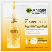 Garnier Vitamin C Tissue Mask Fresh-Mix 33gr - Υφασμάτινη Μάσκα Ενυδάτωσης με Βιταμίνη C