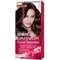 Garnier Color Sensation Permanent Hair Color Kit 1 Τεμάχιο - 4.03 Σκούρο Κρυστάλλινο Καστανό - Μόνιμη Κρέμα Βαφή Μαλλιών με Άρωμα Τριαντάφυλλο