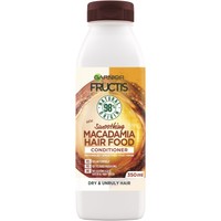 Garnier Fructis Hair Food Smoothing Conditioner Macadamia 350ml - Μαλακτική Κρέμα Μαλλιών με Macadamia για Εντατική Θρέψη & Μαλλιά Απαλά & Υγιή Όψη