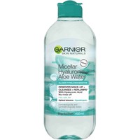 Garnier Micellar Hyaluronic Aloe Water for All Skin Types 400ml - Μικυλλιακό Νερό Καθαρισμού Προσώπου με Υαλουρονικό Οξύ & Αλόη Βέρα
