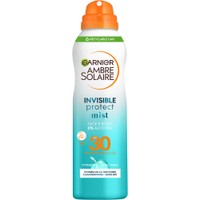 Garnier Ambre Solaire Invisible Protect Face & Body Mist Spf30, 200ml - Mist Υψηλής Αντηλιακής Προστασίας Προσώπου, Σώματος με Αλόη & Βιταμίνη E