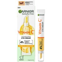 Garnier Skin Active Vitamin C Glow Boosting Eye Cream 15ml - Κρέμα Ματιών με Βιταμίνη C για Λάμψη, Κατά των Μαύρων Κύκλων