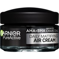 Garnier PureActive Daily Mattifying Air Cream 3 in 1 for Blemish-Prone Skin 50ml - Κρέμα Προσώπου με Άνθρακα για Λιπαρές Επιδερμίδες με Ατέλειες