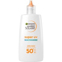 Garnier Ambre Solaire Super UV Niacinamide Anti-Imperfections Fluid Spf50+, 40ml - Αντηλιακό Προσώπου με Νιασιναμίδη Κατά των Ατελειών Πολύ Υψηλής Προστασίας