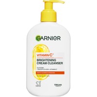 Garnier Skinactive Vitamin C Brightening Cleanser Cream 250ml - Κρέμα Καθαρισμού Προσώπου με Βιταμίνη C για Λάμψη & Καθημερινή Χρήση