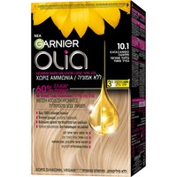 Garnier Olia Permanent Hair Color 1 Τεμάχιο - 10.1 Κατάξανθο Σαντρέ - Μόνιμη Βαφή Μαλλιών Χωρίς Αμμωνία & με Φυσικά Έλαια Λουλουδιών