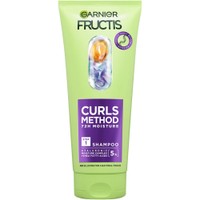 Garnier Fructis Method For Curls Step 1 Shampoo 200ml - Σαμπουάν Ενυδάτωσης & Καθαρισμού Ειδικά Σχεδιασμένο για Σγουρά Μαλλιά με Υαλουρονικό Οξύ & Βούτυρο Καριτέ