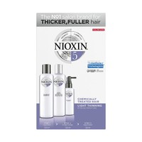Nioxin Kit System 5 Shampoo 150ml, Conditioner 150ml & Treatment 50ml - Αγωγή Τριχόπτωσης για Ελαφρώς Αραιωμένα Χημικά Επεξεργασμένα Μαλλιά