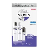 Nioxin Kit System 6 Shampoo 300ml, Conditioner 300ml & Treatment 100ml - Αγωγή Τριχόπτωσης για Εμφανώς Αραιωμένα Χημικά Επεξεργασμένα Μαλλιά