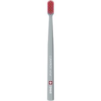 Curaprox CS 12460 Velvet Toothbrush 1 Τεμάχιο - Γκρι / Μπορντό - Οδοντόβουρτσα με Εξαιρετικά Απαλές & Πυκνές Ίνες Curen για Πολύ Ευαίσθητα Δόντια