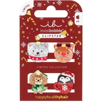 Invisibobble Clipstar Kids Sparkle In A Cup 4 Τεμάχια - Κλιπ Μαλλιών για Παιδιά με Διάφορα Σχέδια