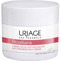 Uriage Roseliane Anti-Redness Rich Cream 50ml - Καταπραϋντική Κρέμα Προσώπου Πλούσιας Υφής με Δράση Κατά της Ερυθρότητας