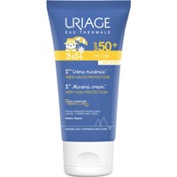 Uriage Bebe 1st Mineral Cream Spf50+, 50ml - Βρεφική Αντηλιακή Κρέμα Προσώπου, Σώματος Πολύ Υψηλής Προστασίας