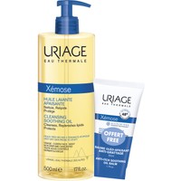 Uriage Eau Thermale Promo Xemose Cleansing Soothing Oil 500ml & Δώρο Anti-Itch Soothing Oil Balm 50ml - Καταπραϋντικό Λάδι Καθαρισμού Σώματος με Αντλία & Ελαιοκατπραϋτνικό Βάλσαμο Κατά του Κνησμού για Πολύ Ξηρό Δέρμα