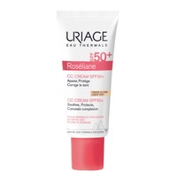 Uriage Roseliane CC Light Tinted Cream Spf50+, 40ml - Αντηλιακή Κρέμα Προσώπου με Χρώμα Πολύ Υψηλής Προστασίας Κατά της Ερυθρότητας, Κατάλληλη για Ευαίσθητες Επιδερμίδες