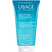 Uriage Refreshing Make-up Removing Jelly 150ml - Αναζωογονητικό Gel Καθαρισμού & Ντεμακιγιαζ Προσώπου, Ματιών για Κανονικές, Μικτές Επιδερμίδες