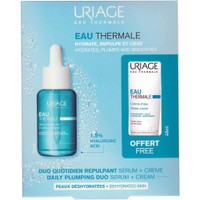 Uriage Eau Thermale Promo H.A. Booster Serum 30ml & Δώρο Water Cream 15ml - Ενυδατικός Ορός Booster με Υαλουρονικό Οξύ & Ενυδατική Κρέμα Νερού Ελαφριάς Υφής που Χαρίζει Λάμψη