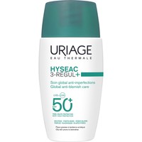 Uriage Hyseac 3-Regul+ Spf50+ Global Anti-Blemish Care 50ml - Ολιστική Φροντίδα Πολύ Υψηλής Αντηλιακής Προστασίας Κατά των Ατελειών για την Λιπαρή με Τάση για Ακμή Επιδερμίδα
