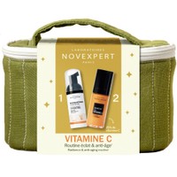Novexpert Promo Vitamin C Booster Serum 30ml & Cleansing Foam 40ml & Δώρο Νεσεσέρ 1 Τεμάχιο - Ορός Λάμψης με Βιταμίνη C για Όλους τους Τύπους Δέρματος & Αφρός Καθαρισμού Λάμψης για Όλους τους Τύπους Δέρματος με Βιταμίνη C