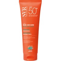 SVR Sun Secure Lait Spf50+ Invisible Finish Sunscreen 250ml - Αντηλιακό Ενυδατικό Γαλάκτωμα Προσώπου & Σώματος Λεπτόρρευστης Υφής Πολύ Υψηλής Προστασίας με Αόρατο Τελείωμα για Όλη την Οικογένεια