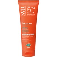 SVR Sun Secure Milk Spf50+ Fragrance-Free Invisible Finish Sunscreen 250ml - Αντηλιακό Ενυδατικό Γαλάκτωμα Προσώπου & Σώματος Λεπτόρρευστης Υφής Πολύ Υψηλής Προστασίας με Αόρατο Τελείωμα, Χωρίς Άρωμα για Όλη την Οικογένεια