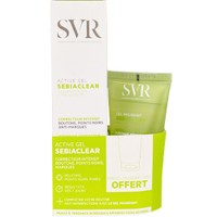 SVR Promo Sebiaclear Intensive Corrector Active Gel 40ml & Δώρο Anti-Imperfections Gel Moussant Cleanser 55ml - Συμπυκνωμένο Τζελ για Εντατική Διόρθωση για Σπυράκια, Ακμή & Σημάδια Προσώπου & Καθαριστικό Τζελ Προσώπου & Σώματος για Λιπαρό Δέρμα με Τάση Ακμής