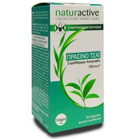 Naturactive Green Tea Λιποδιαλυτικό Συμπλήρωμα Διατροφής με Συμπυκνωμένο Εκχύλισμα Πράσινου Τσαγιού 60caps Promo -15%