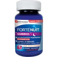 Forte Pharma Forte Night Gummies 30 Softgels - Συμπλήρωμα Διατροφής Μελατονίνης & Φυτικών Εκχυλισμάτων για Μείωση του Χρόνου Έλευσης του Ύπνου & Βελτίωση της Ποιότητας του με Γεύση Βατόμουρο