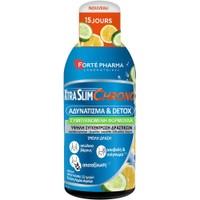 Forte Pharma XtraSlim Chrono 450ml - Συμπλήρωμα Διατροφής Εκχυλίσματος Βοτάνων & Μετάλλων σε Πόσιμο Υγρό για Απώλεια Βάρους, Στέγνωμα & Αποτοξίνωση του Οργανισμού με Γεύση Λεμόνι Αγγούρι