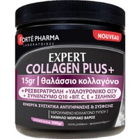 Forte Pharma Expert Collagen Plus 300gr - Συμπλήρωμα Διατροφής Κολλαγόνου Θαλάσσιας Προέλευσης, Βιταμινών, Μετάλλων & Υαλουρονικού Οξέος για Ολοκληρωμένη Αντιγηραντική Δράση σε Μαλλιά, Νύχια & Δέρμα σε Σκόνη με Γεύση Ροδάκινο & Φραγκοστάφυλο