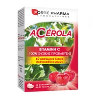 Forte Pharma Energy Acerola 60tabs - Συμπλήρωμα Διατροφής Πλούσιο σε Βιταμίνη C με Ισχυρή Αντιοξειδωτική Δράση