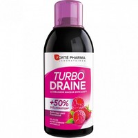 Forte Pharma Turbo Drain 500ml - Συμπλήρωμα Διατροφής για Αποτοξίνωση του Οργανισμού & Αδυνατιστική Δράση με Γεύση Βατόμουρο