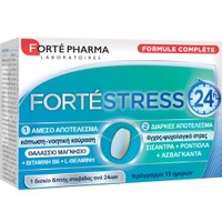 Forte Pharma ForteStress 24h 15tabs - Συμπλήρωμα Διατροφής Εκχυλίσματος Βοτάνων, Βιταμινών Συμπλέγματος Β, Μαγνησίου & Θεανίνης για τη Μείωση του Άγχους & της Νοητικής Κόπωσης