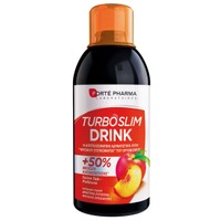 Forte Pharma Turboslim Drink Ροδάκινο 500ml - Συμπλήρωμα Διατροφής για Αποτοξίνωση του Οργανισμού & Αδυνατιστική Δράση