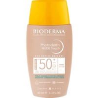 Bioderma Photoderm Nude Touch Mineral Spf50+, 40ml - Golden - Αντηλιακό Προσώπου Πολύ Υψηλής Προστασίας με Χρώμα για Μικτές & Λιπαρές Επιδερμίδες