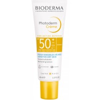 Bioderma Photoderm Moisturizing Face Creme Spf50+ for Sensitive, Dry Skin 40ml - Λεπτόρρευστη Αντηλιακή Κρέμα Προσώπου Πολύ Υψηλής Προστασίας & Ενυδάτωσης για Ευαίσθητες, Ξηρές Επιδερμίδες