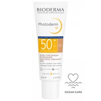 Bioderma Photoderm-M Spf50+ Tinted Anti-Recurrence Face Gel-Cream 40ml - Golden - Ματ Κρέμα Προσώπου Υψηλής Αντηλιακής Προστασίας με Χρώμα, για Ευαίσθητο Δέρμα με Σημάδια Υπερμελάγχρωσης, Καφέ Κηλίδες, Χωρίς Άρωμα